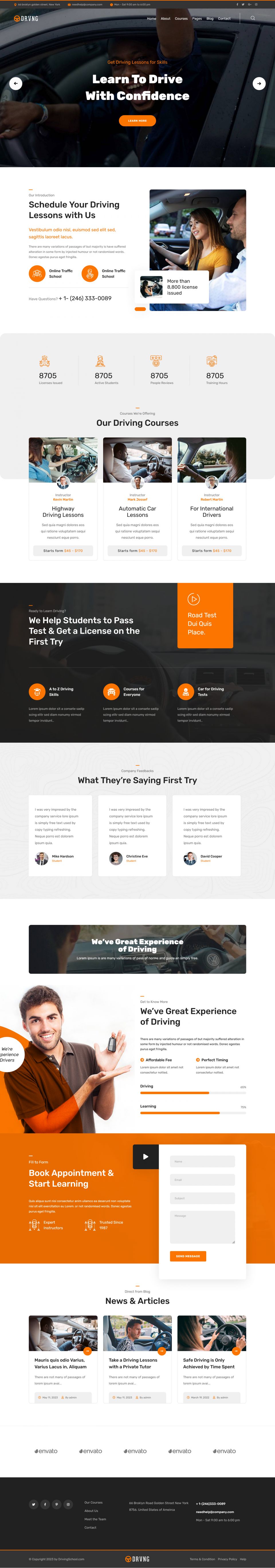 WordPress template ThemeForest DRVNG