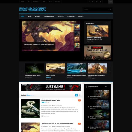 ThemeForest DW Gamez