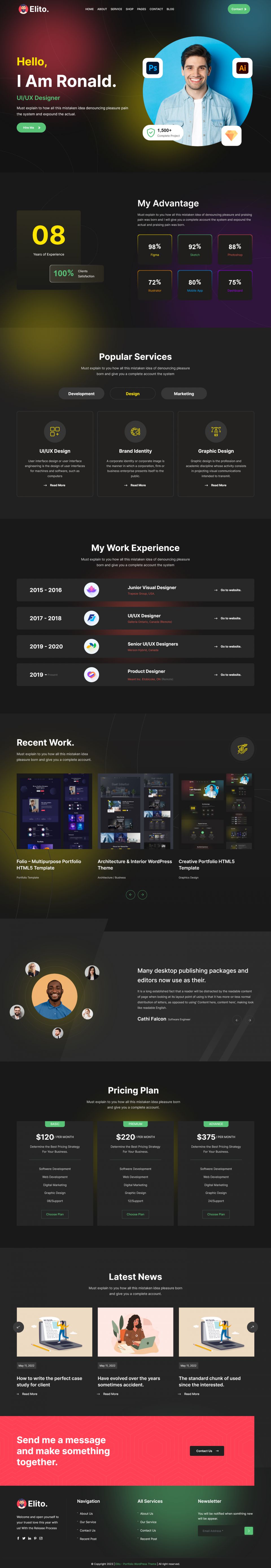 WordPress template ThemeForest Elito