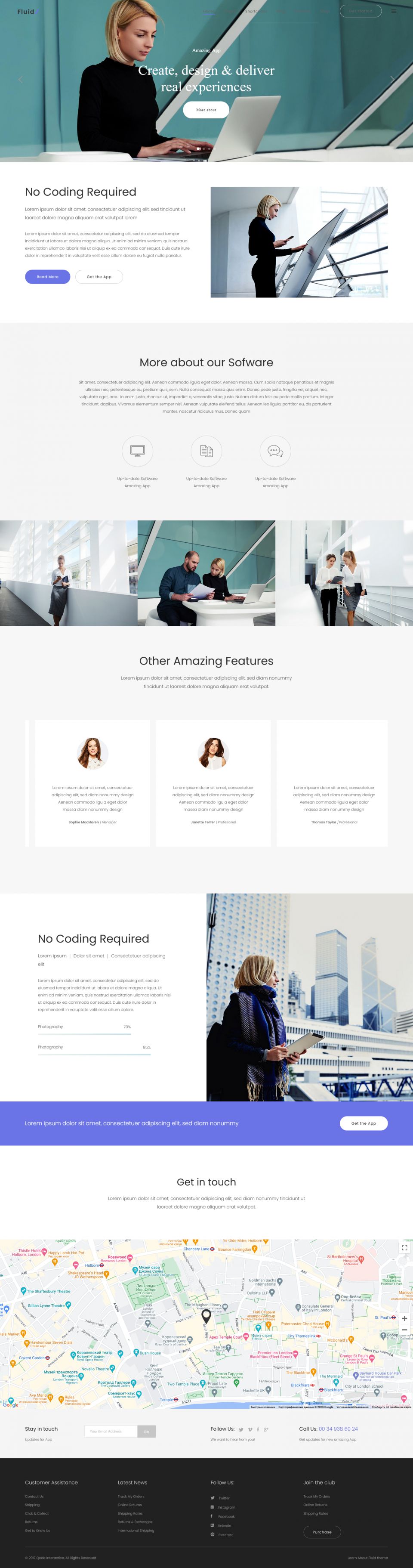 WordPress template ThemeForest Fluid