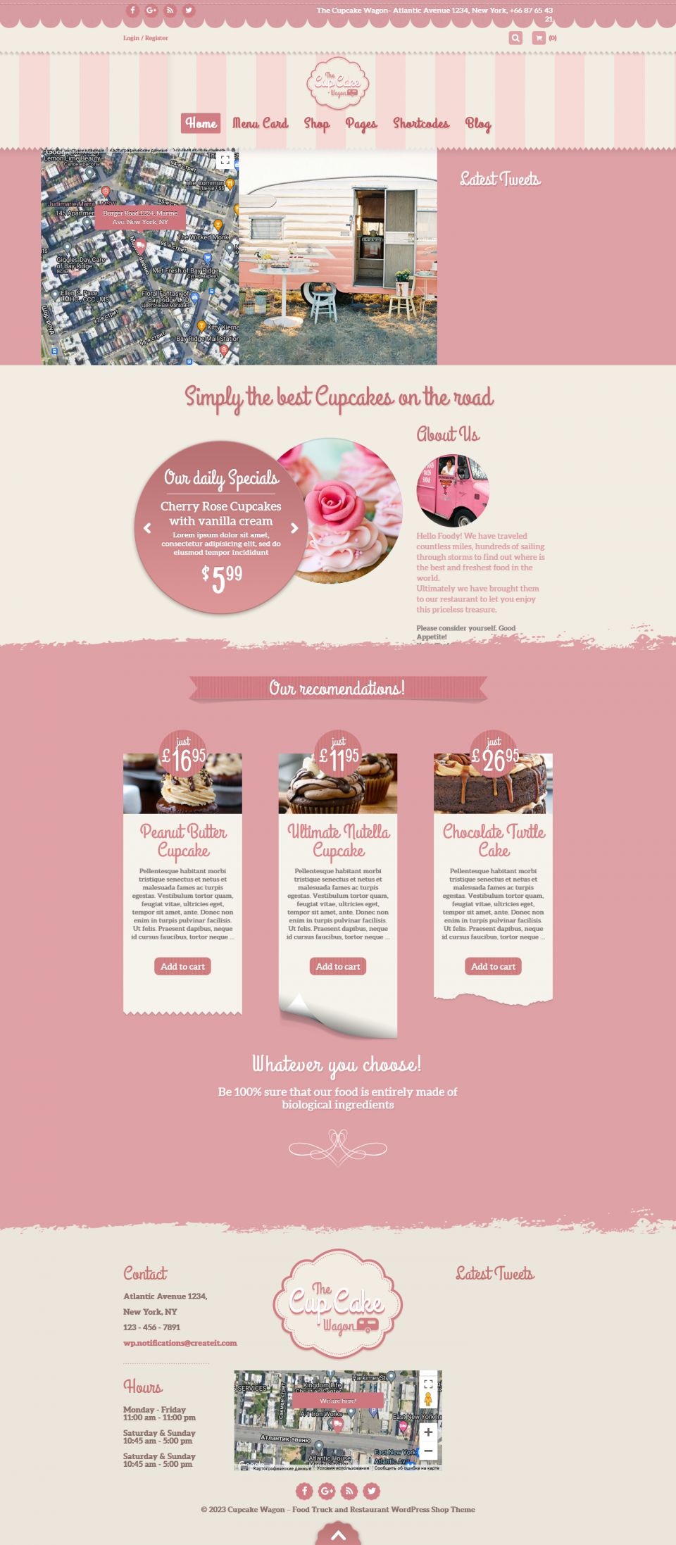 WordPress template ThemeForest Food Truck