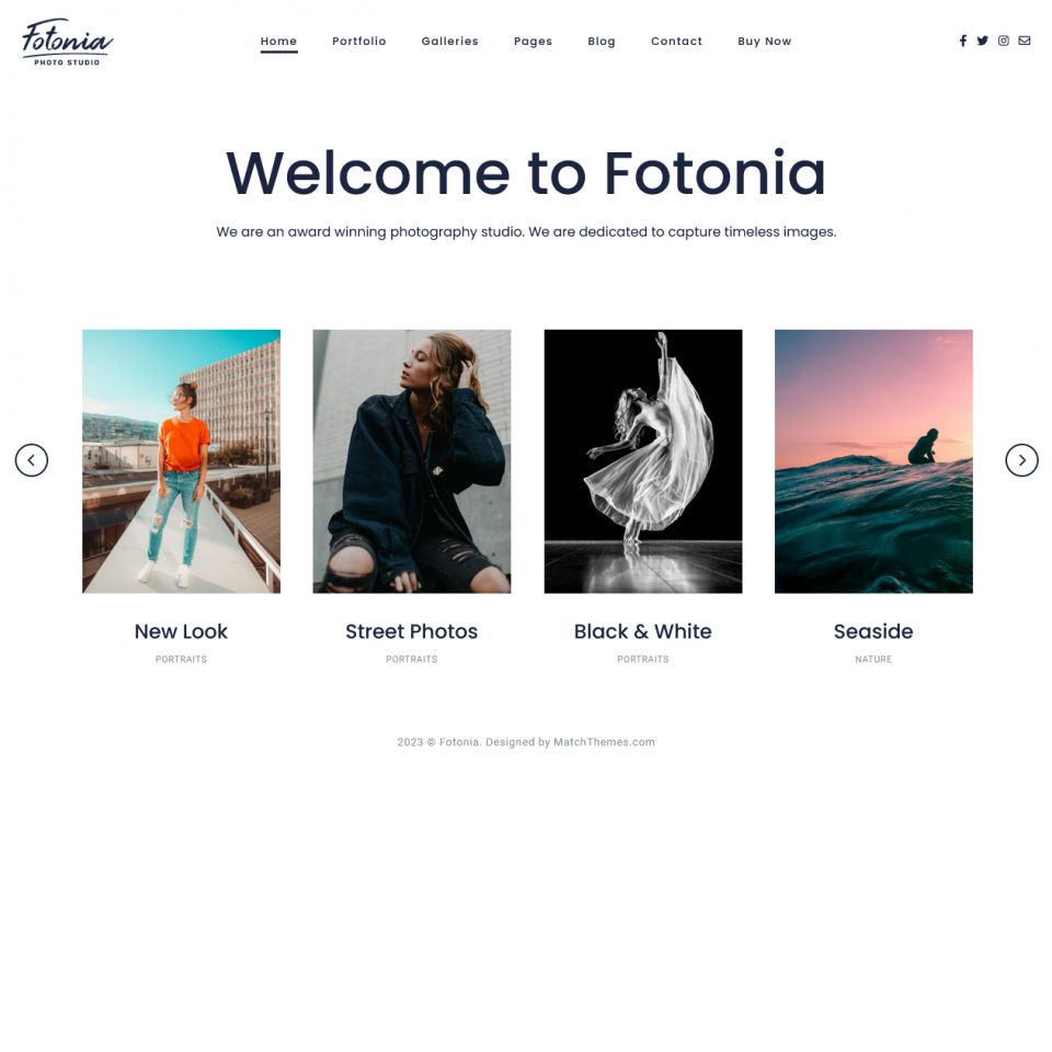 WordPress template ThemeForest Fotonia