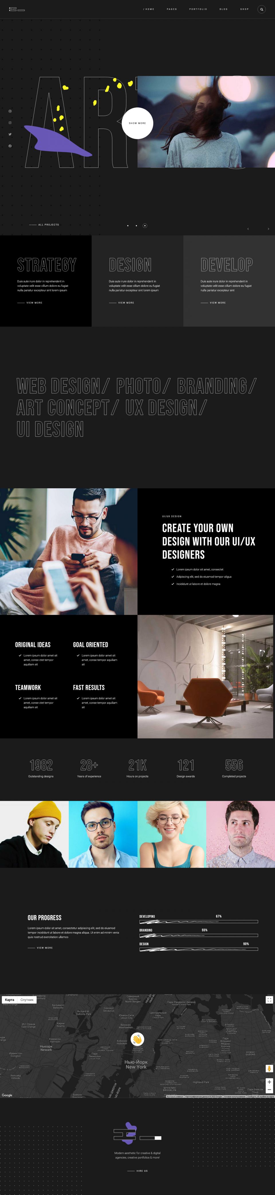 WordPress template ThemeForest Helvig