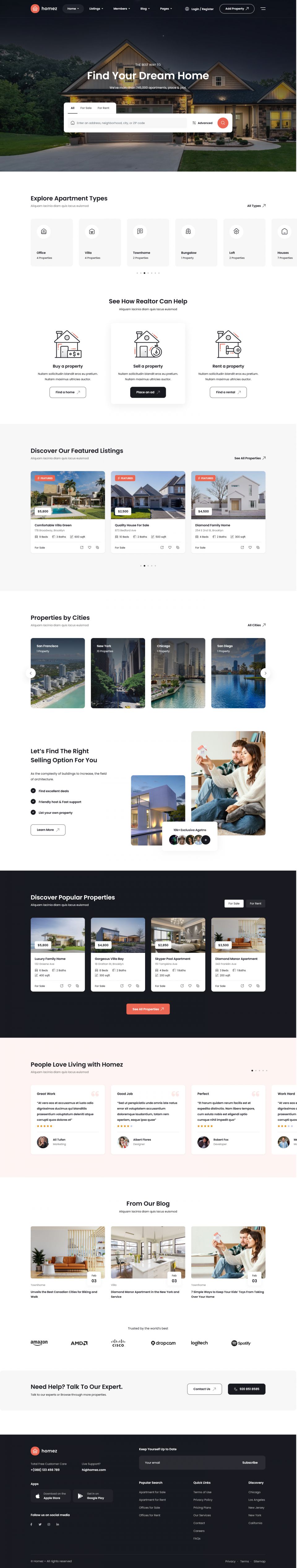 WordPress template ThemeForest Homez