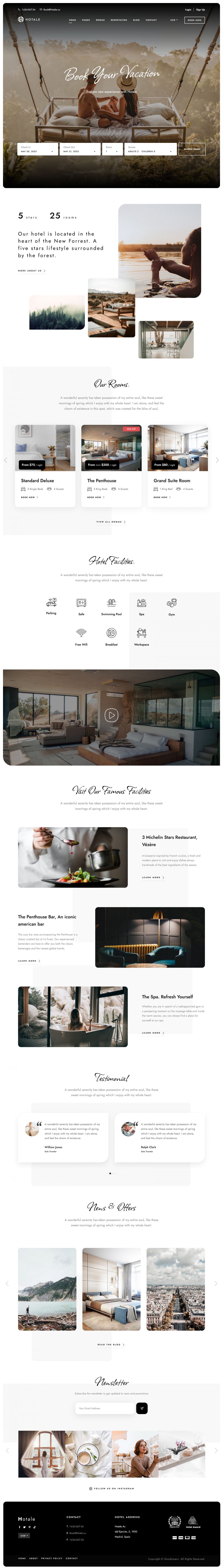 WordPress template ThemeForest Hotale