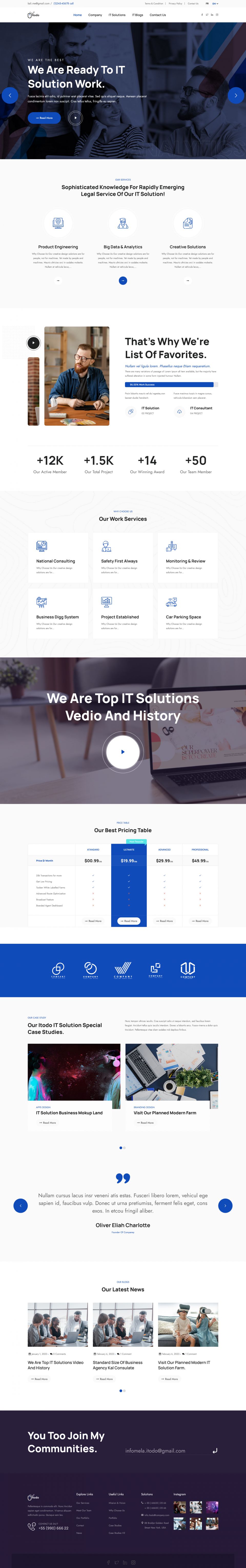 WordPress template ThemeForest Itodo