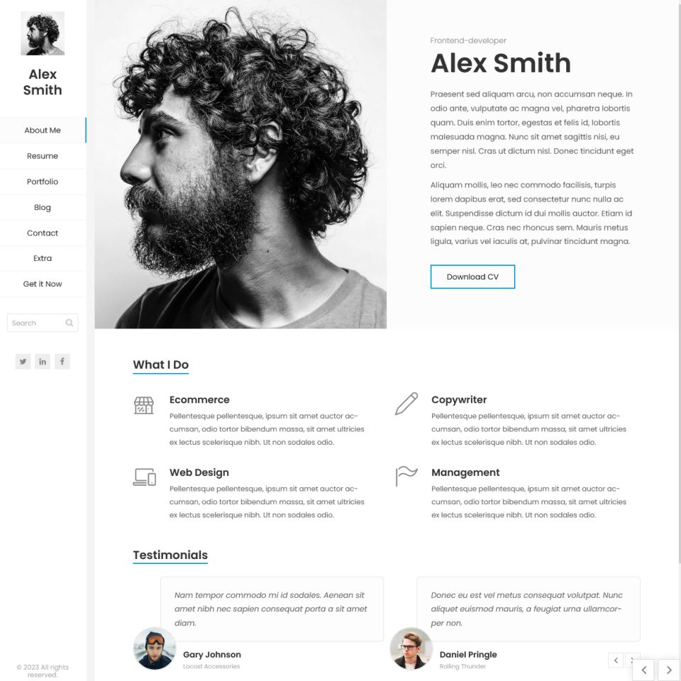 WordPress template ThemeForest Kerge
