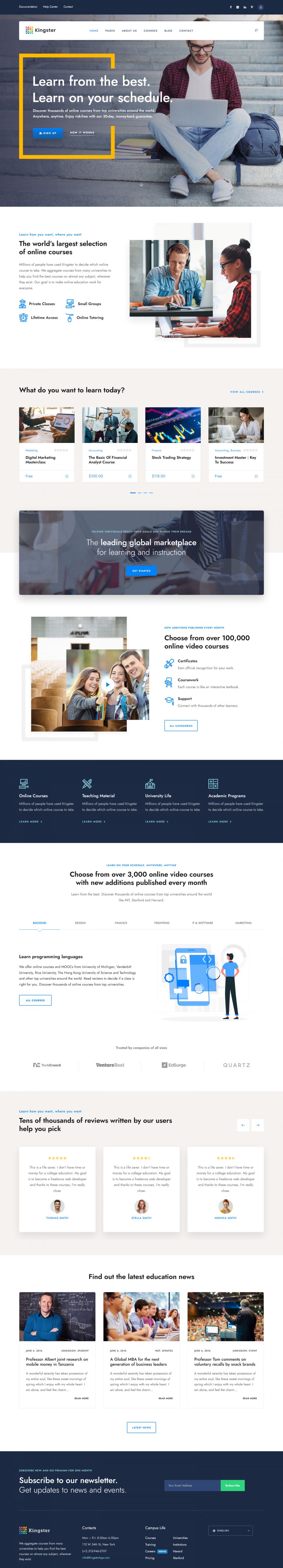 Template ThemeForest Kingster WordPress template ThemeForest Kingster