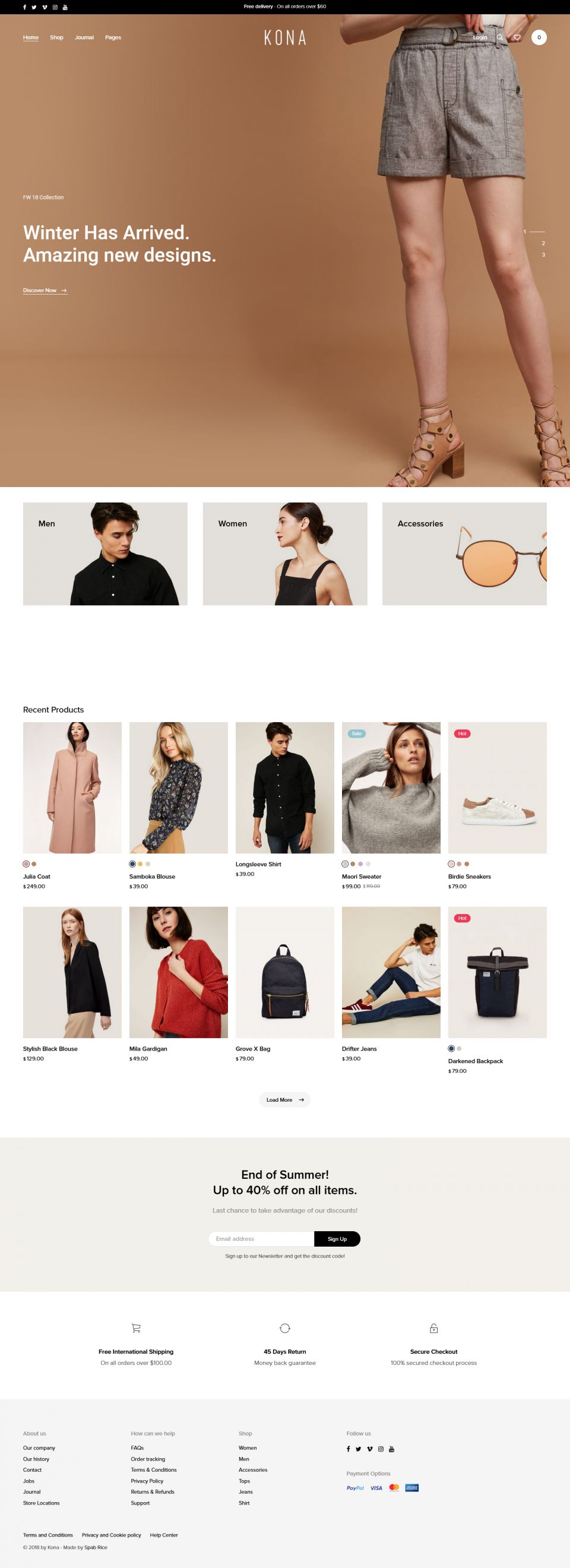 WordPress template ThemeForest Kona