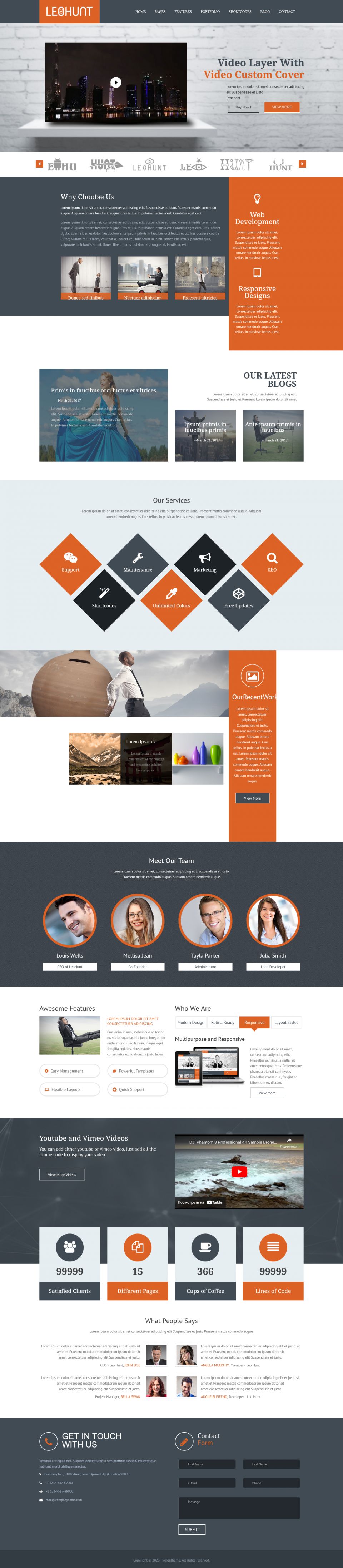 Template ThemeForest LeoHunt WordPress template ThemeForest LeoHunt