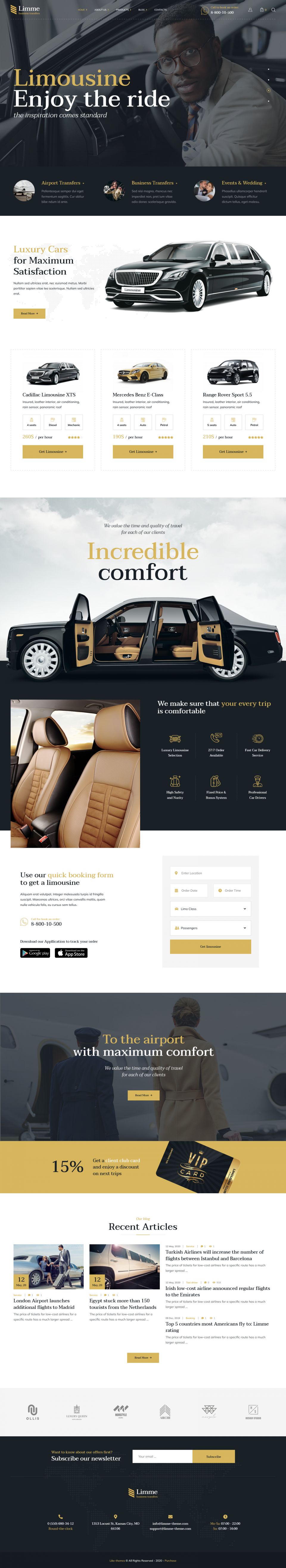 WordPress template ThemeForest Limme
