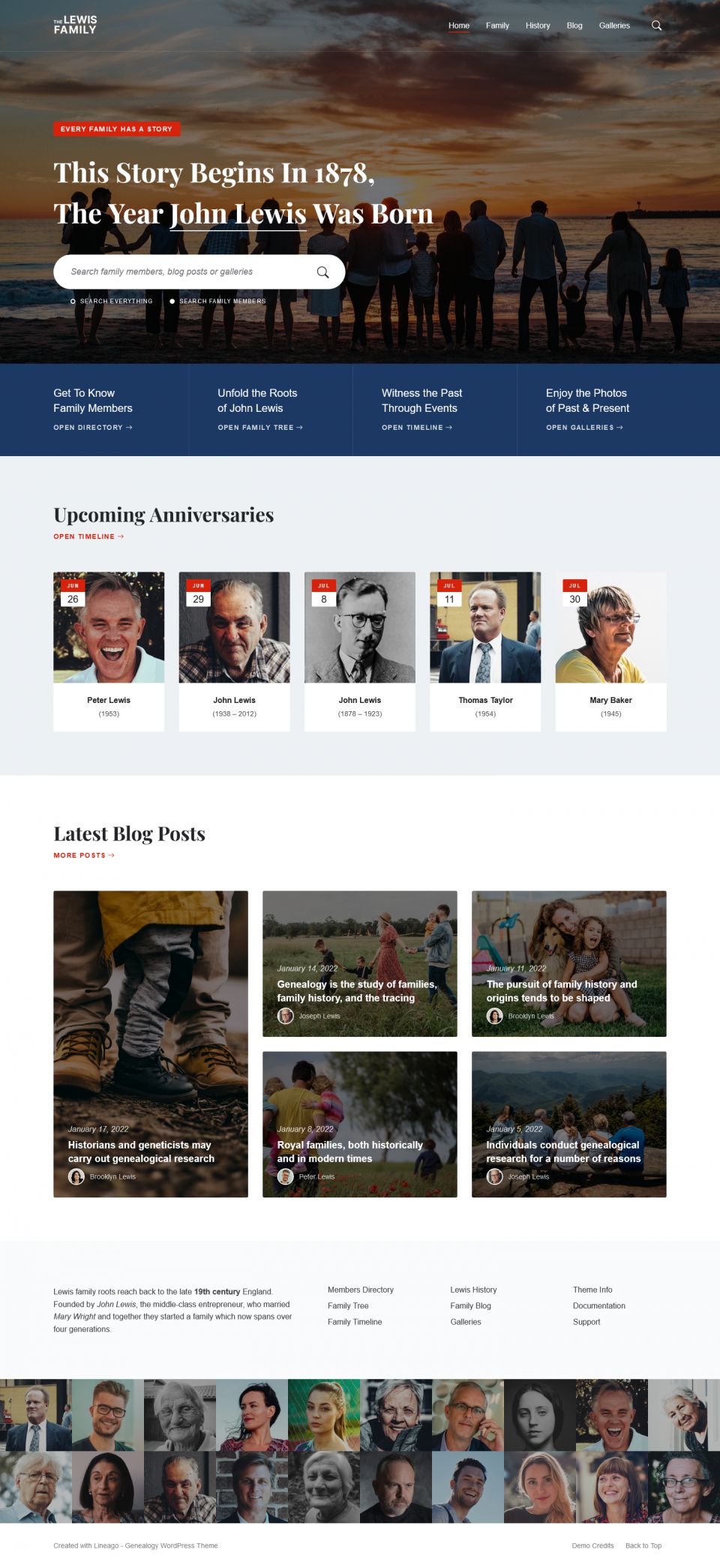 WordPress template ThemeForest Lineago