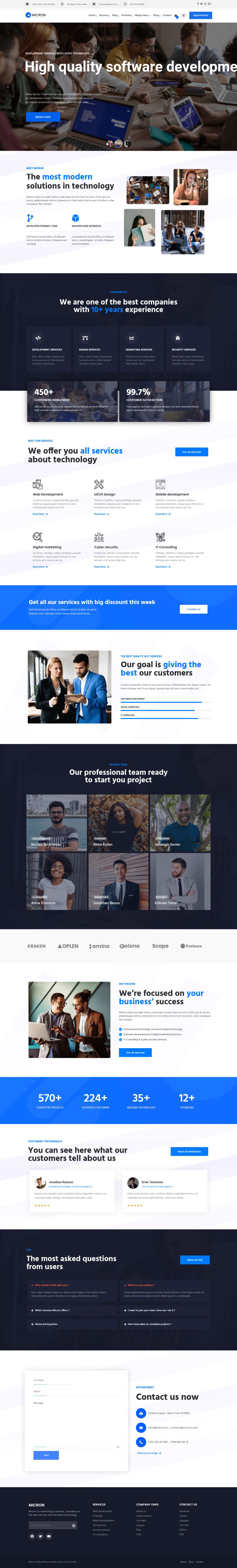 WordPress template ThemeForest Micron