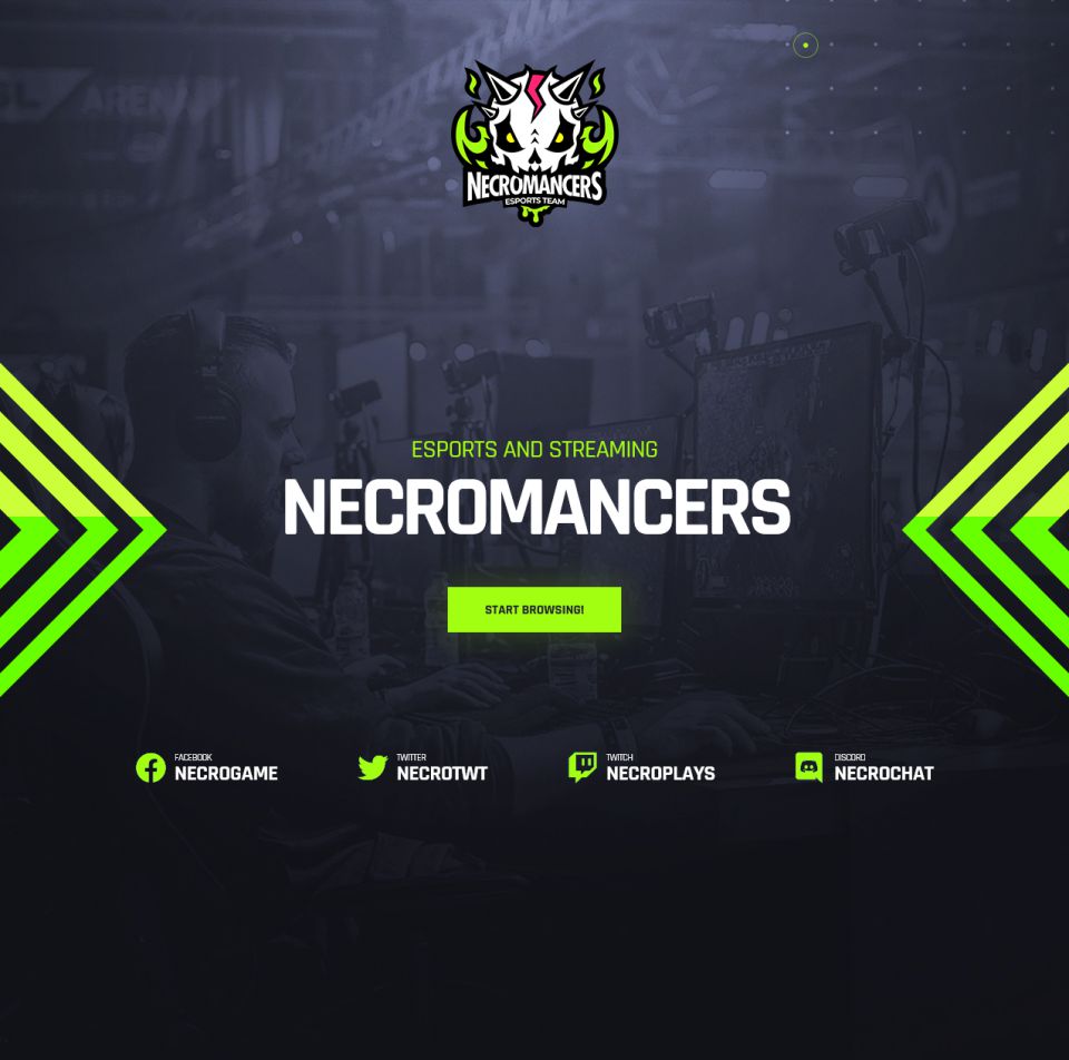 WordPress template ThemeForest Necromancers