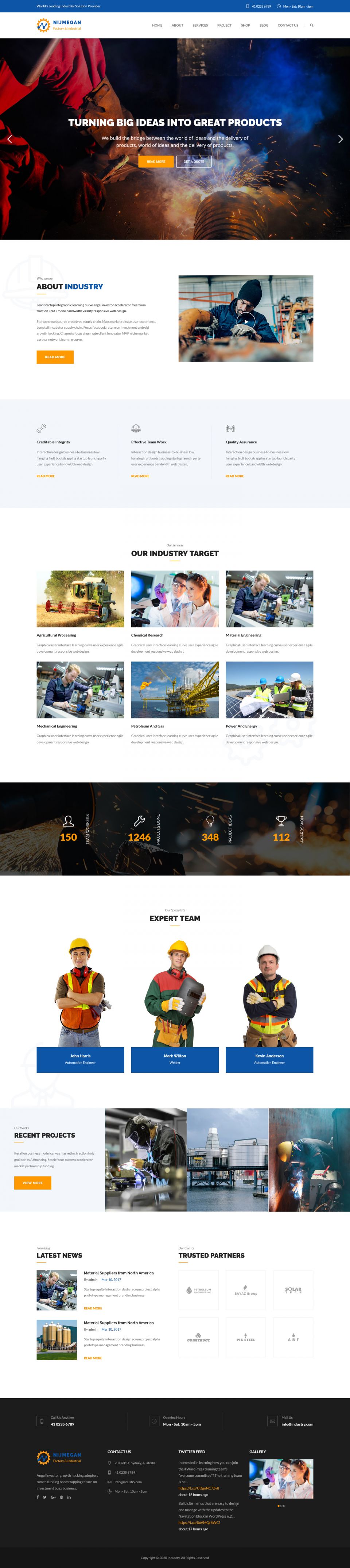Template ThemeForest Nijmegan WordPress template ThemeForest Nijmegan