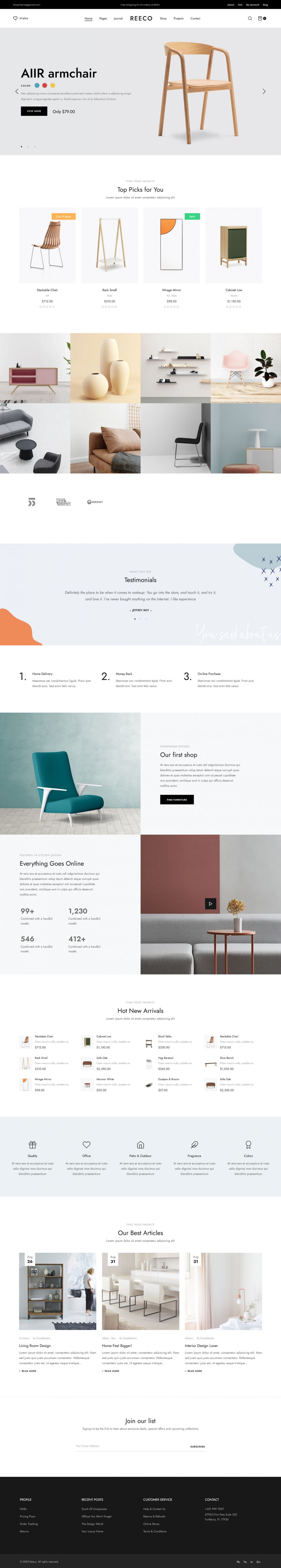 WordPress template ThemeForest Reeco