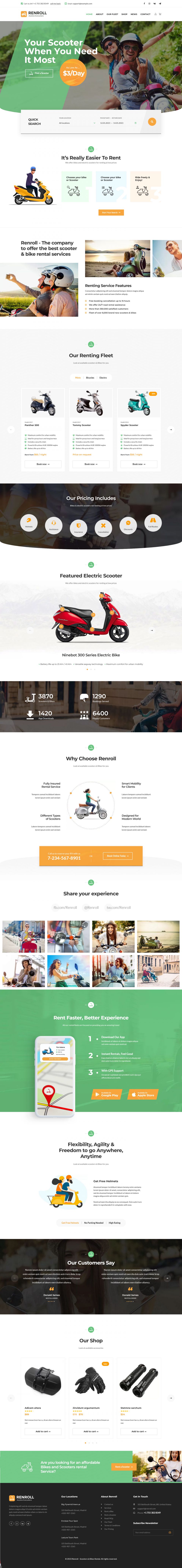 WordPress template ThemeForest Renroll