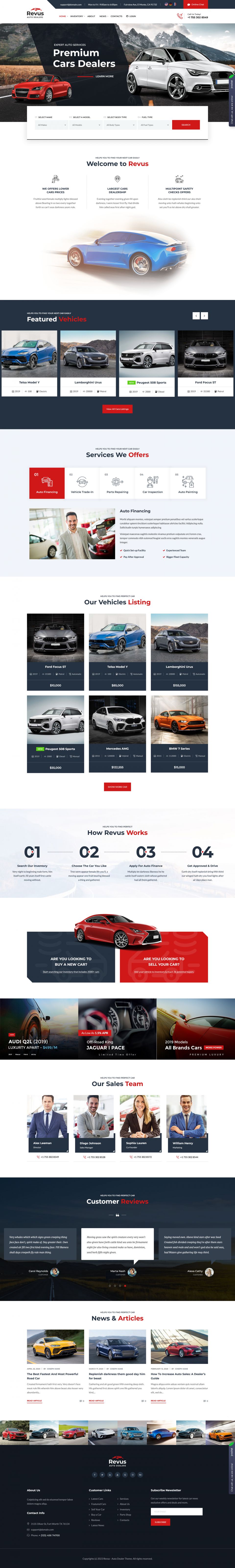 WordPress template ThemeForest Revus