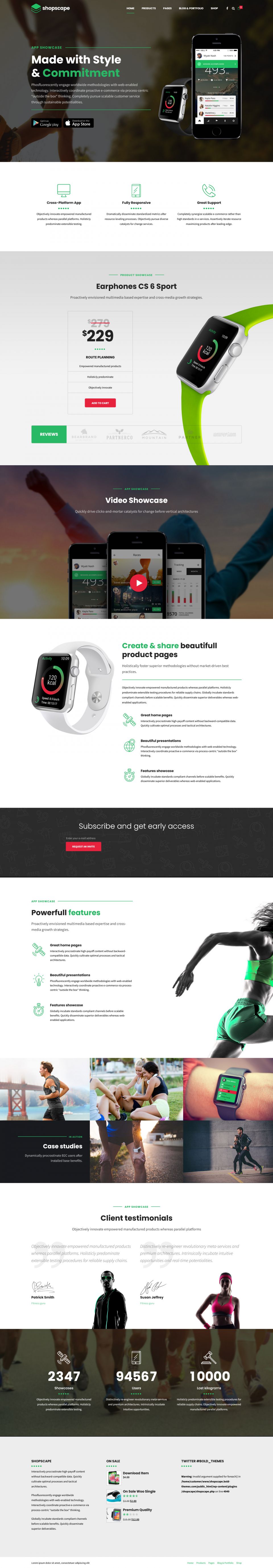 Template ThemeForest Shopscape WordPress template ThemeForest Shopscape