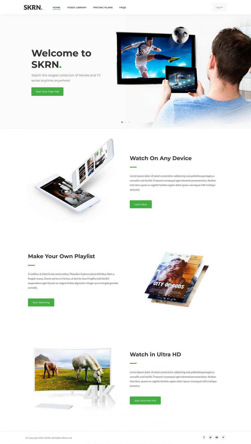 WordPress template ThemeForest SKRN
