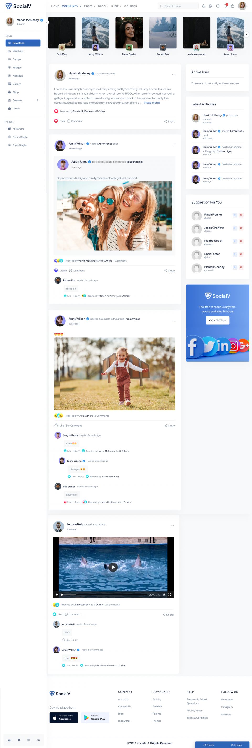 WordPress template ThemeForest SocialV