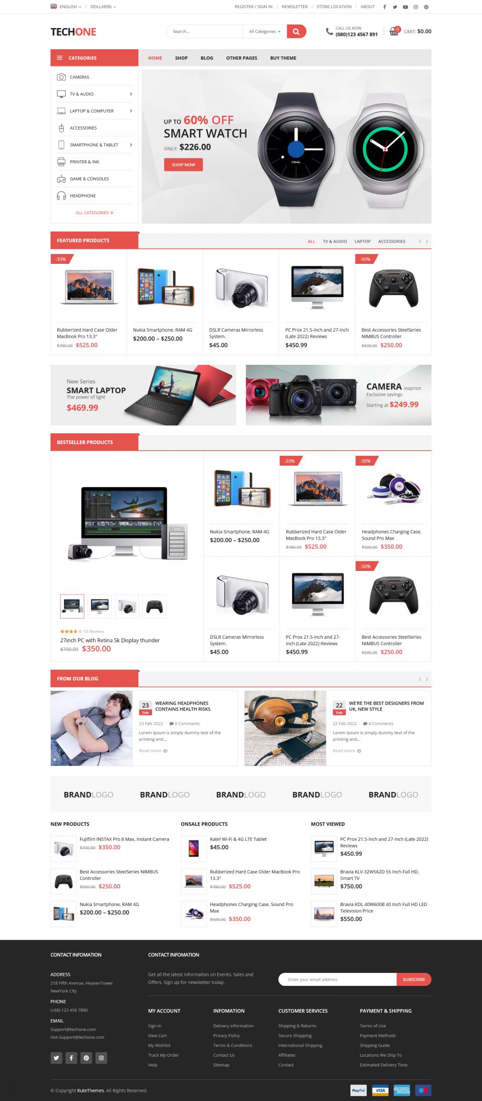 Template ThemeForest TechOne WordPress template ThemeForest TechOne