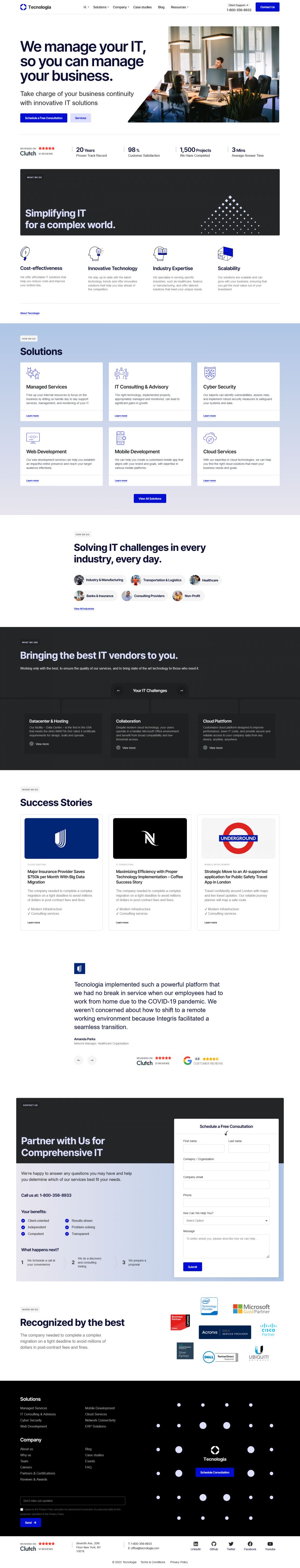 WordPress template ThemeForest Tecnologia