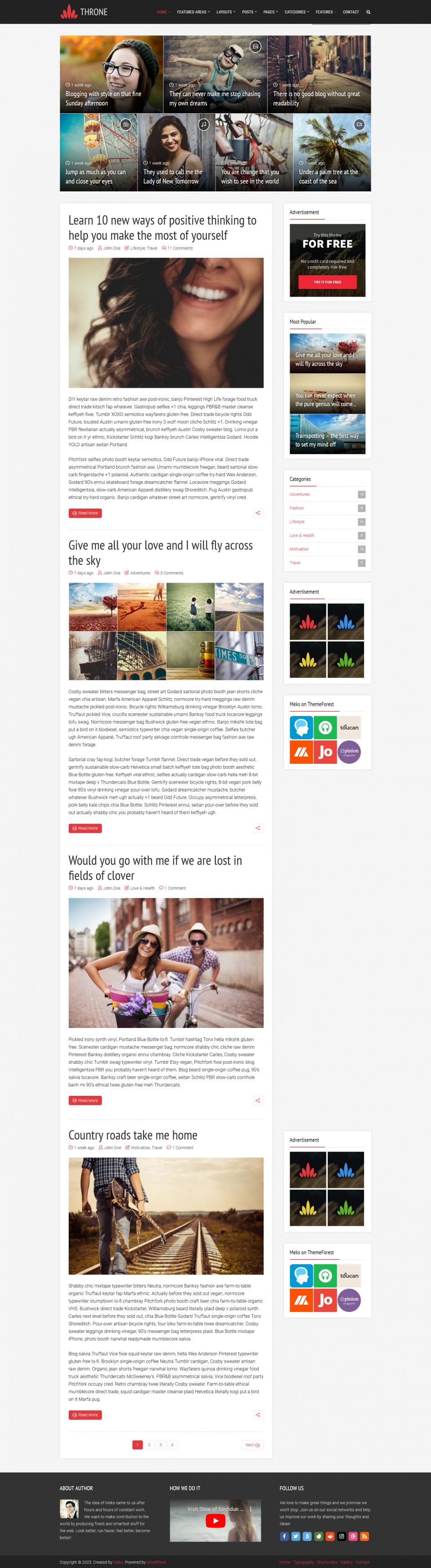 WordPress template ThemeForest Throne