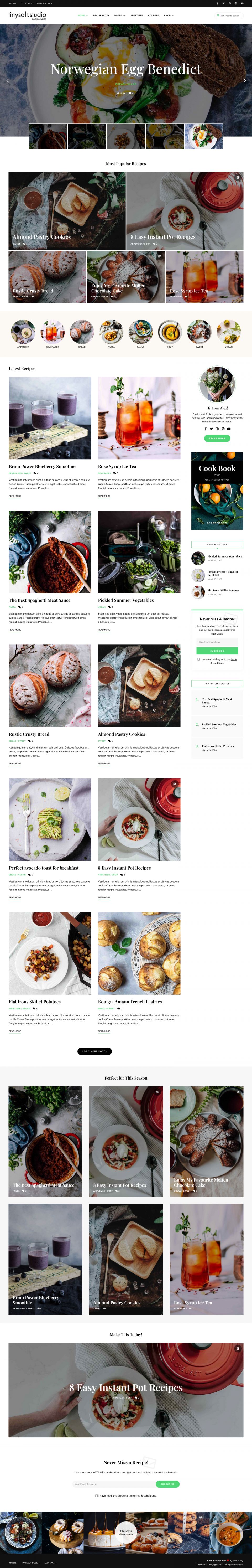 Template ThemeForest TinySalt WordPress template ThemeForest TinySalt