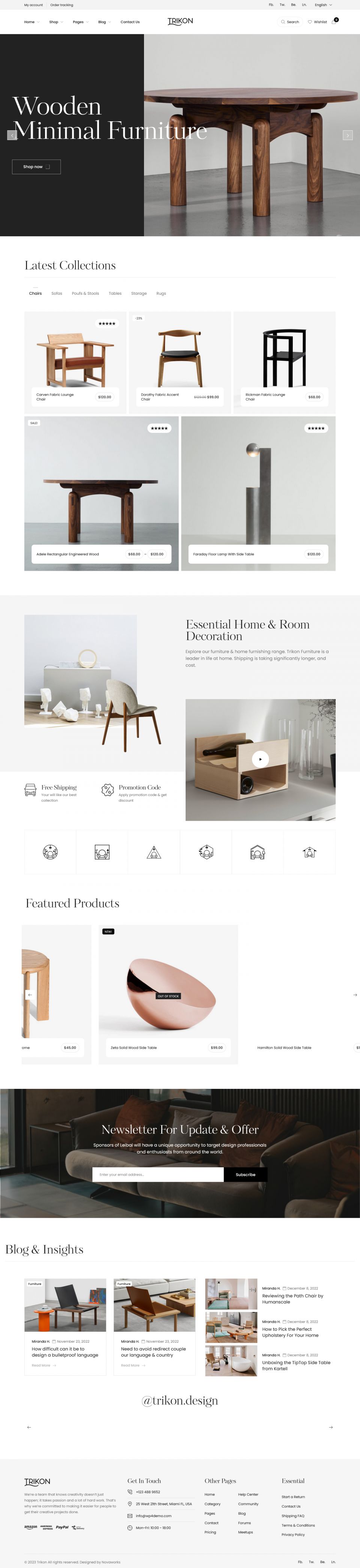 WordPress template ThemeForest Trikon