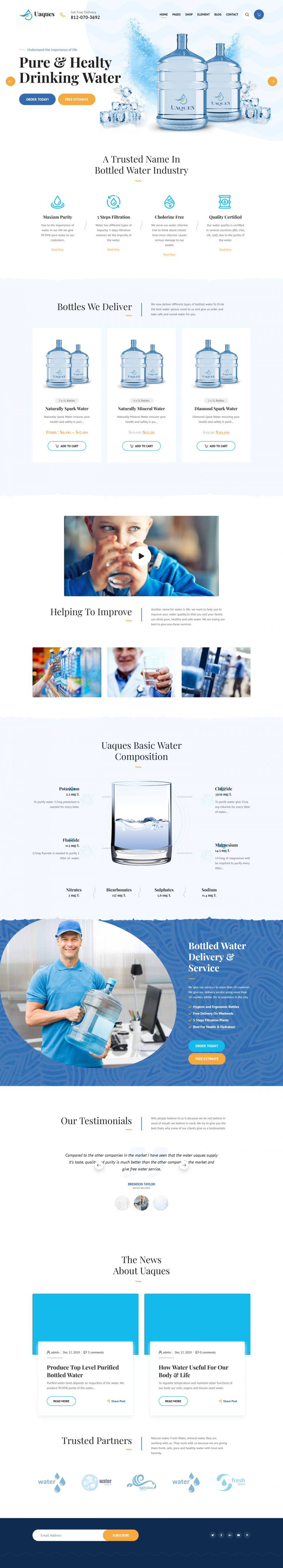 Template ThemeForest Uaques WordPress template ThemeForest Uaques