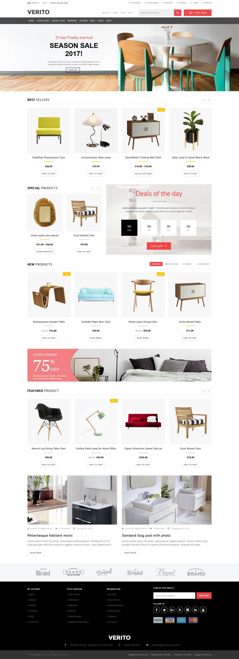 WordPress template ThemeForest Verito