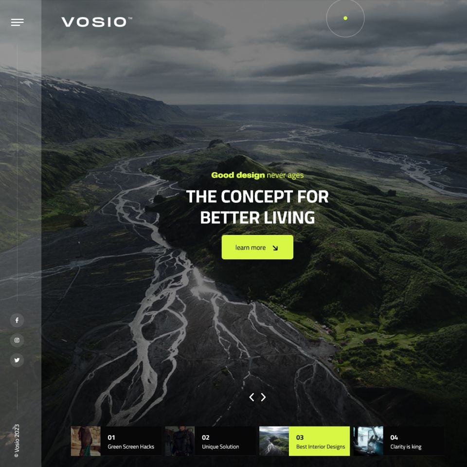 Template ThemeForest Vosio WordPress template ThemeForest Vosio
