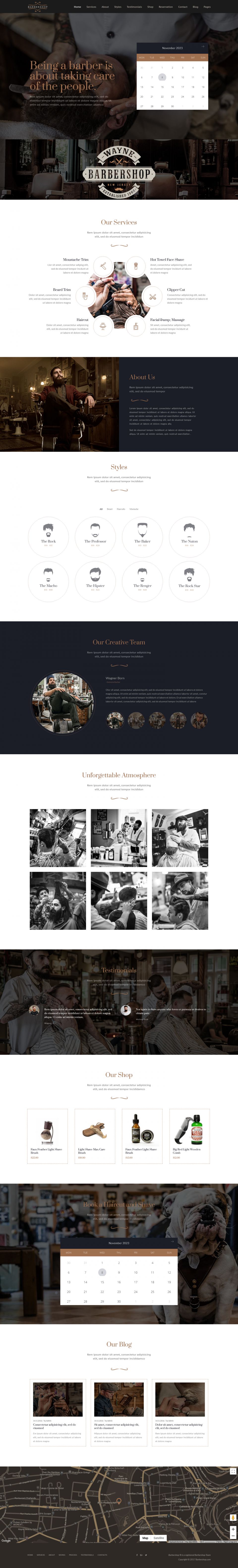 Template ThemeForest Barbershop WordPress template ThemeForest Barbershop