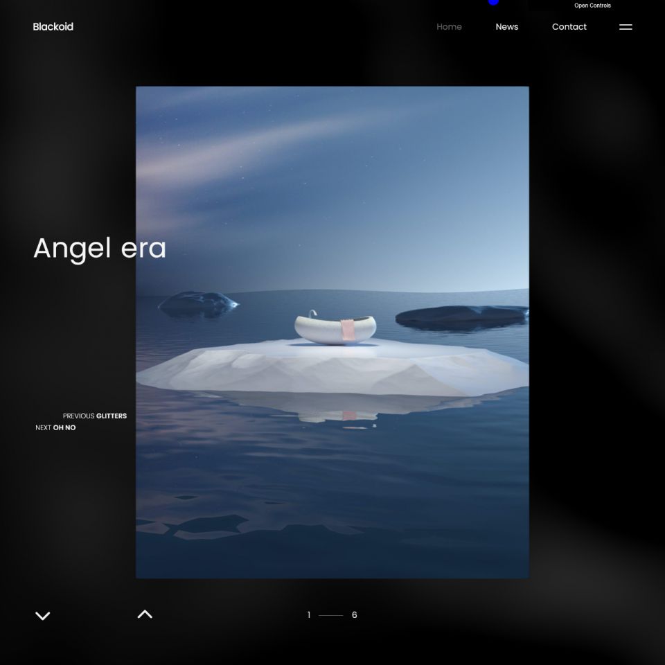 WordPress template ThemeForest Blackoid