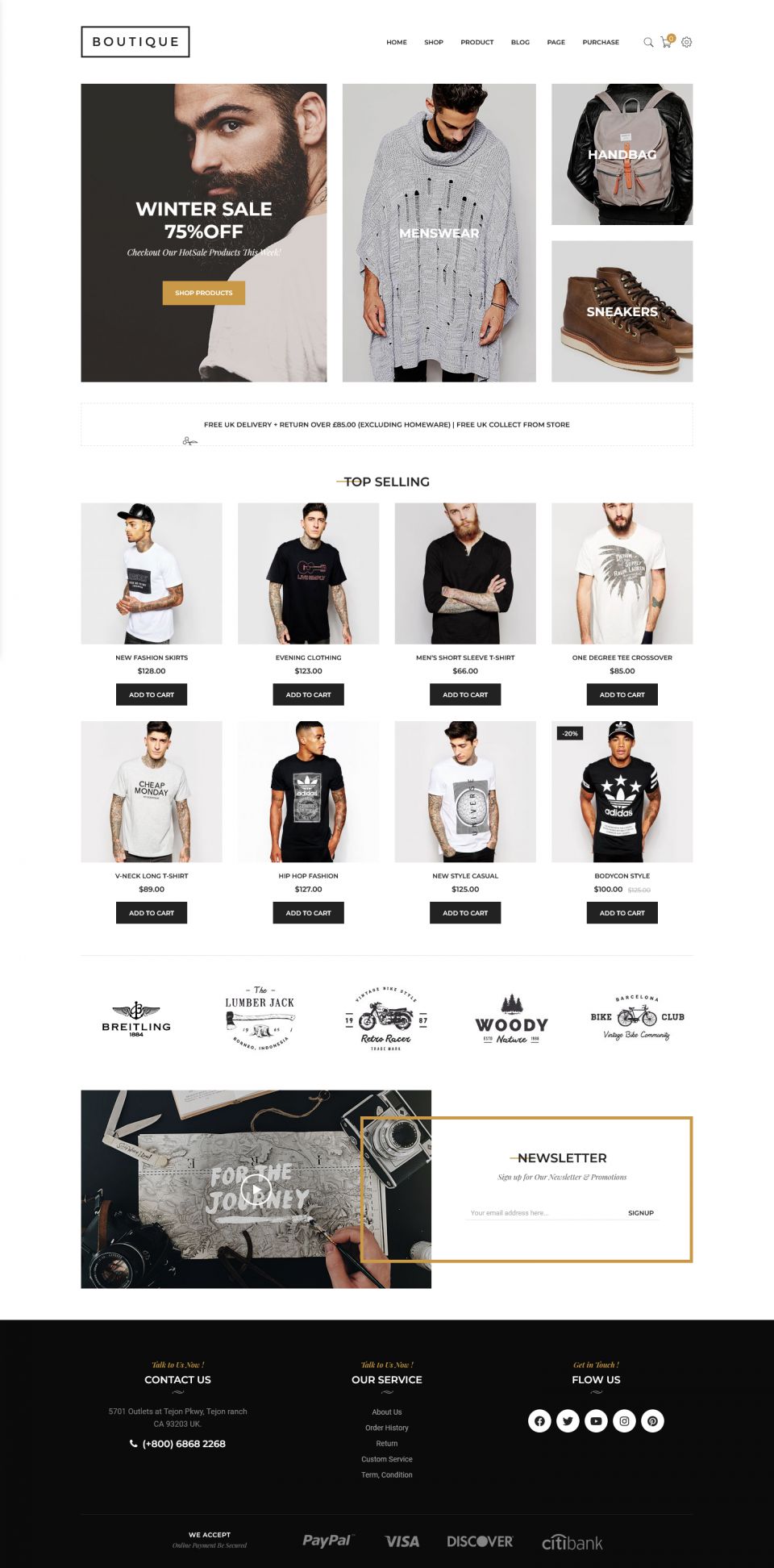 Template ThemeForest Boutique WordPress template ThemeForest Boutique