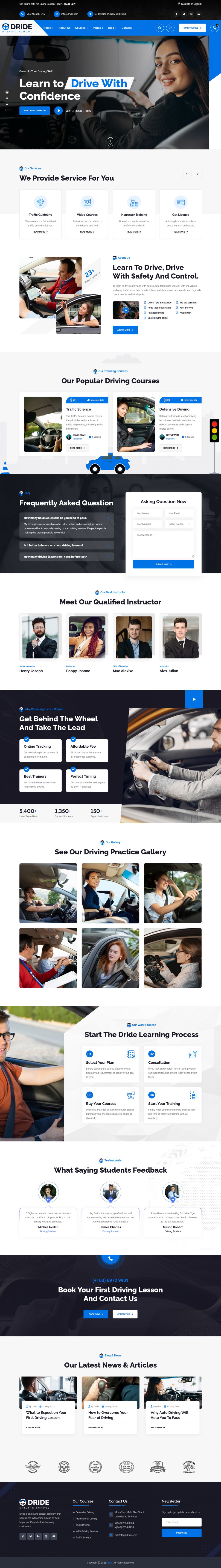 WordPress template ThemeForest Dride