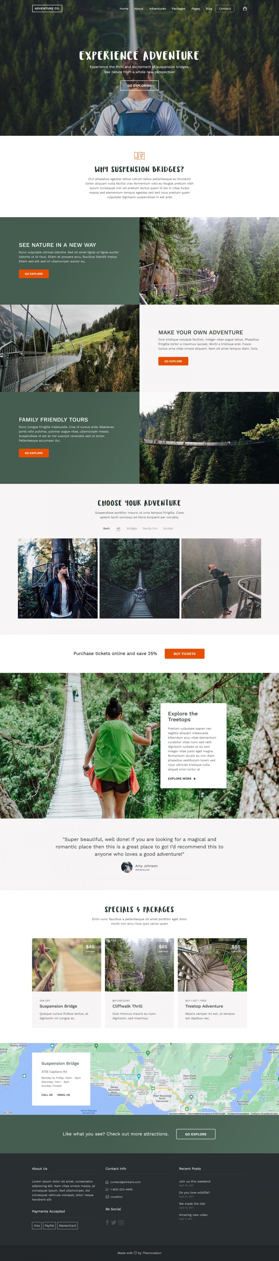 WordPress template ThemeForest Embark