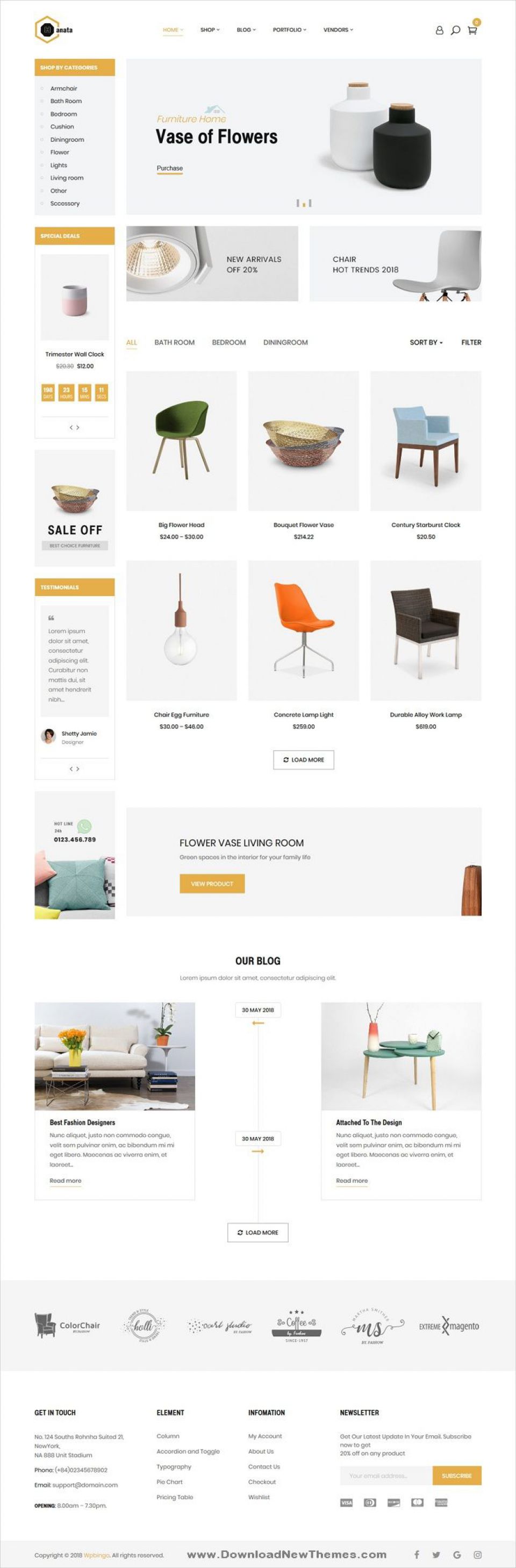 WordPress template ThemeForest Hanata