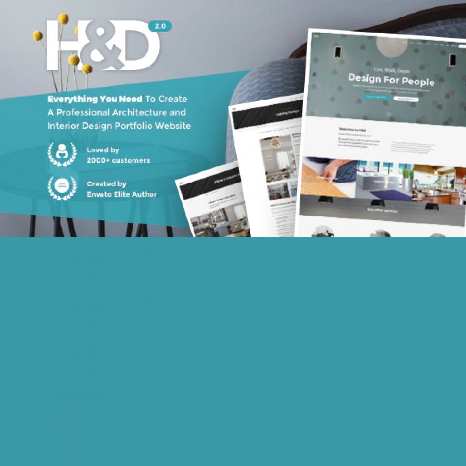 WordPress template ThemeForest H&D