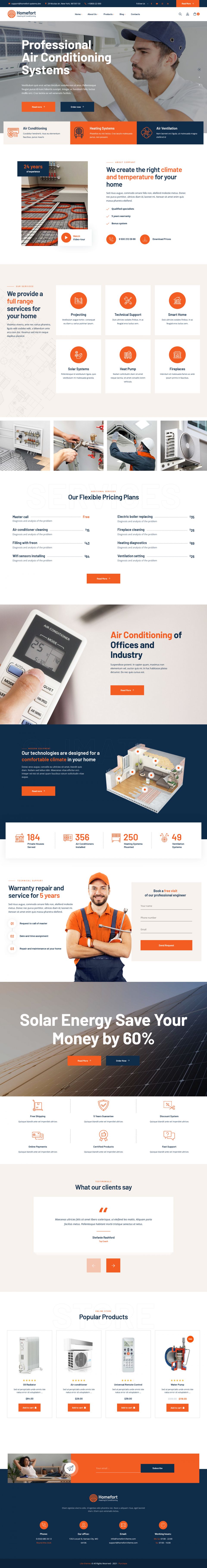 WordPress template ThemeForest Homefort
