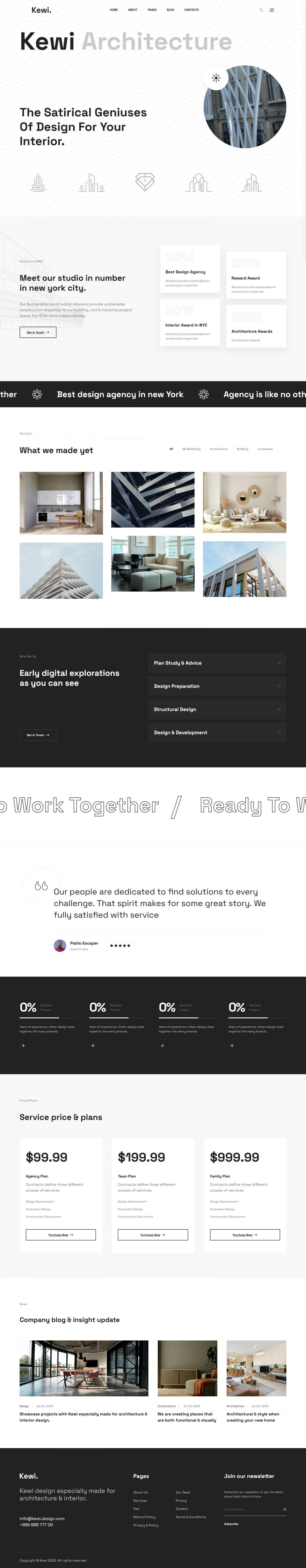 WordPress template ThemeForest Kewi