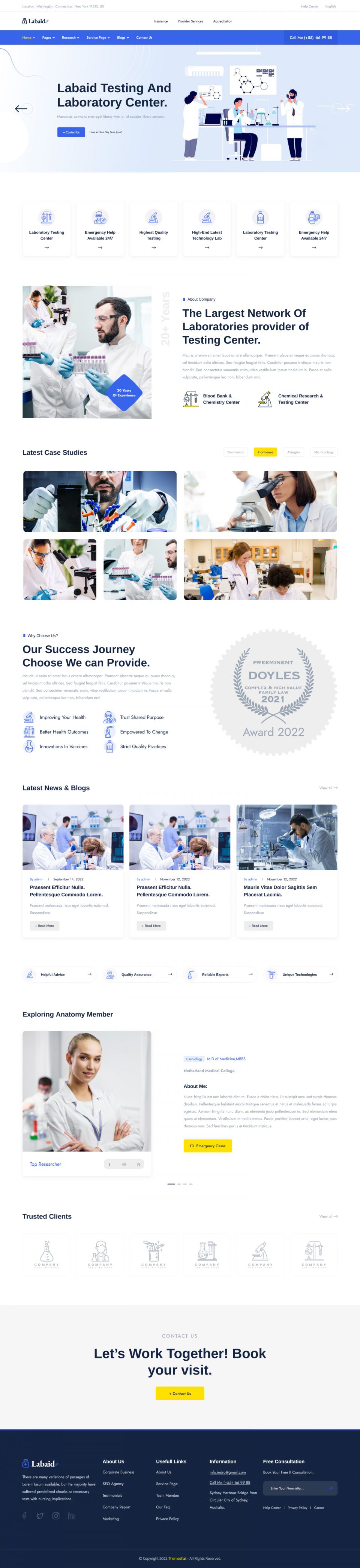 WordPress template ThemeForest Labaid