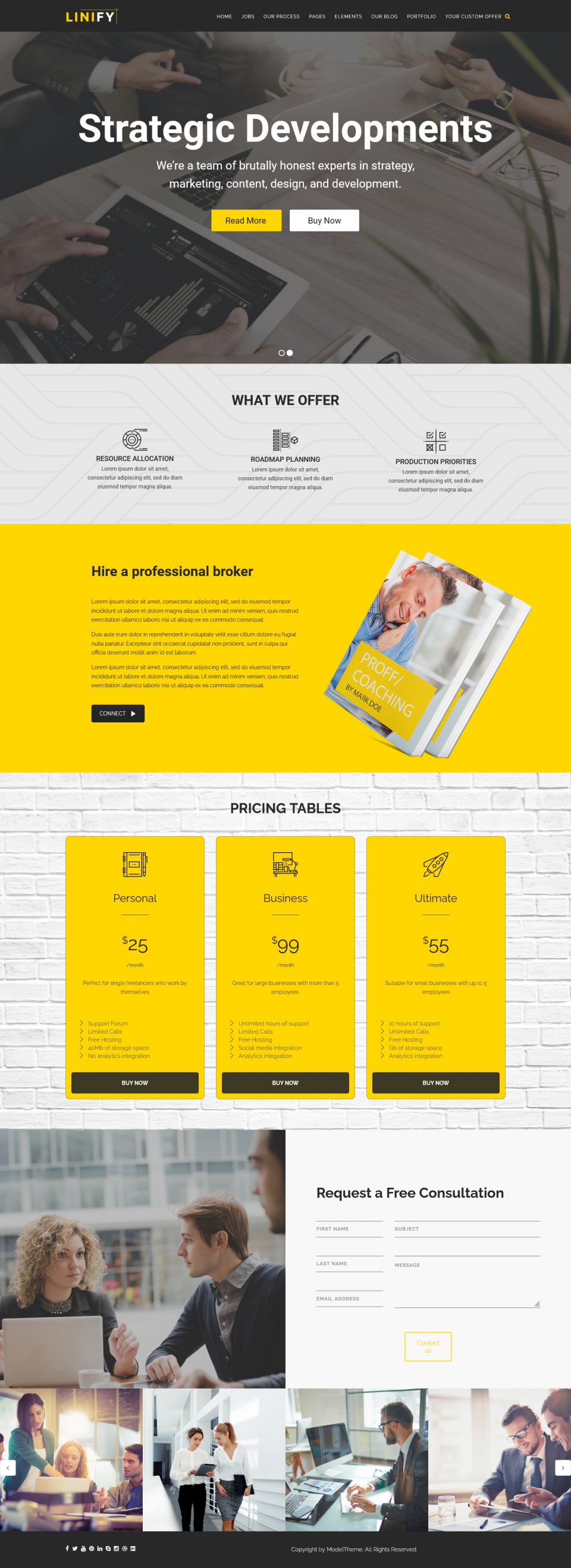 Template ThemeForest Linify WordPress template ThemeForest Linify