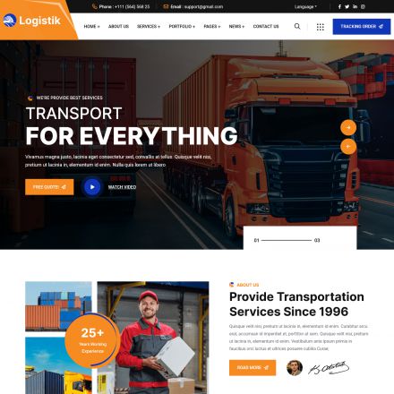 ThemeForest Logistik