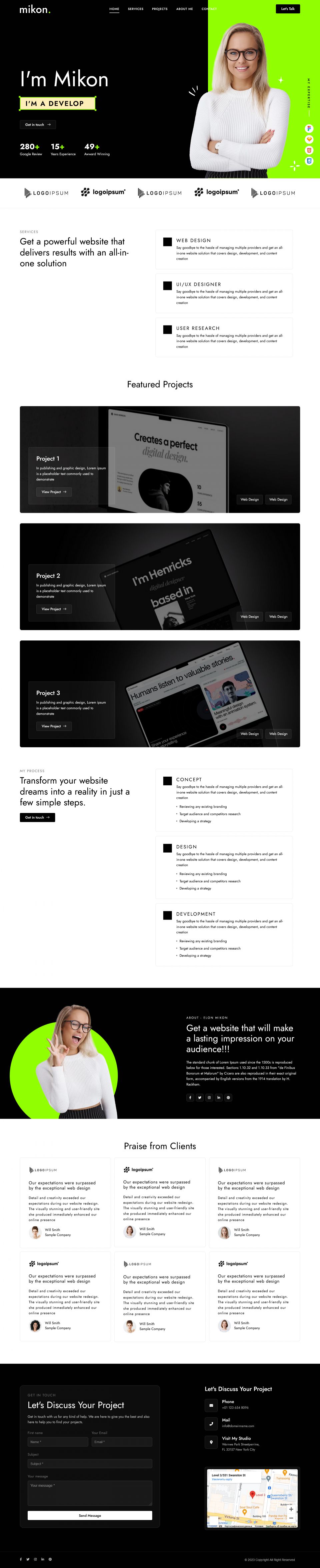 WordPress template ThemeForest Mikon