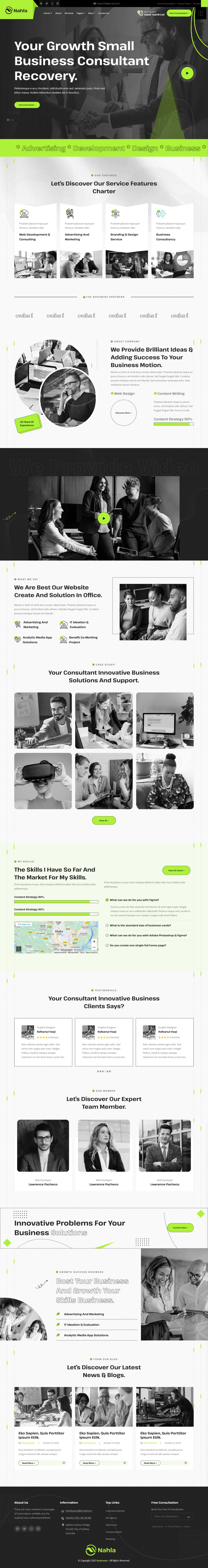 WordPress template ThemeForest Nahla