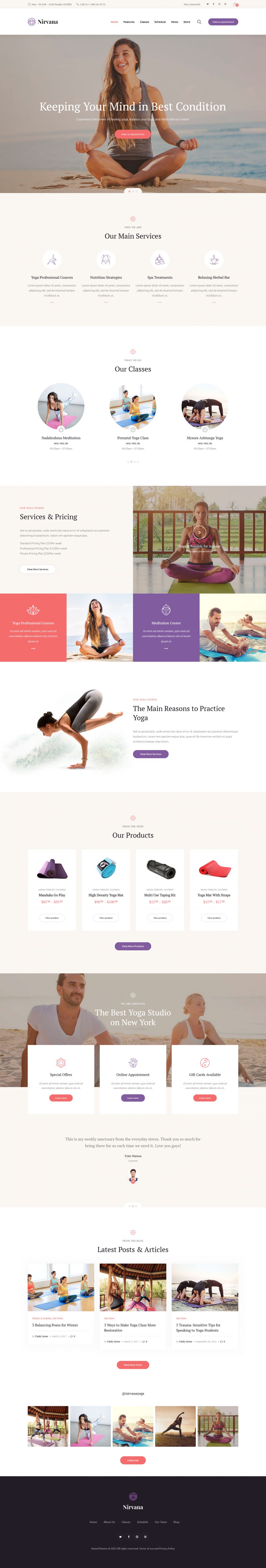 Template ThemeForest Nirvana WordPress template ThemeForest Nirvana