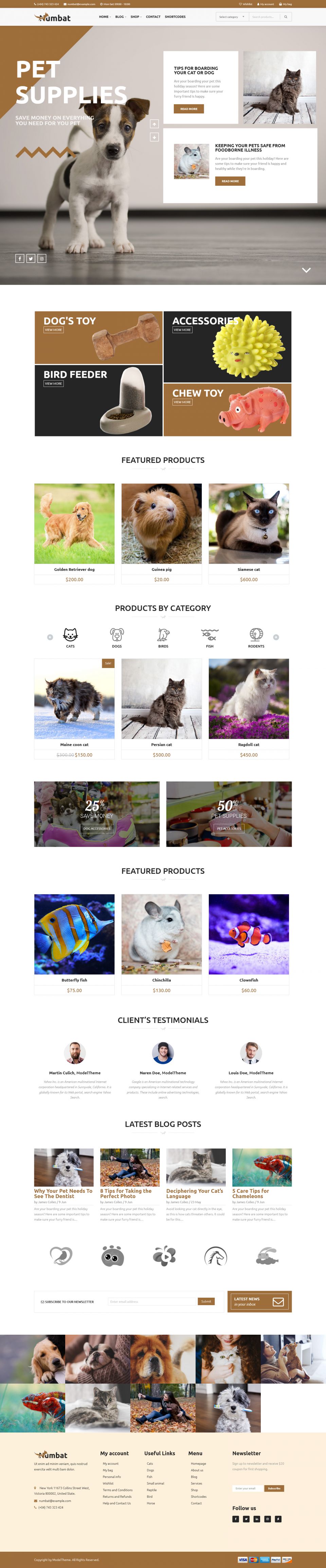 Template ThemeForest Numbat WordPress template ThemeForest Numbat