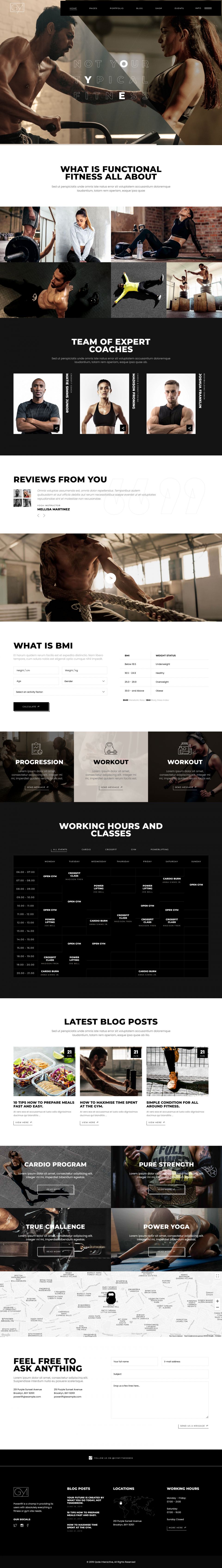 WordPress template ThemeForest Powerlift